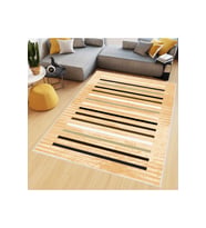 Rovigo Home Dijital Baskı Yıkanabilir Kaymaz Taban Salon Halısı RVG0471 (Sarı)
