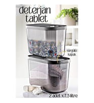 ModaCar MultiBox Deterjan Tablet Kutusu Sürgülü Kapak 7.5 Litre 2 ADET