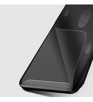 Xiaomi Mi Mix 3 Kılıf Karbon Silikon Case (Siyah)