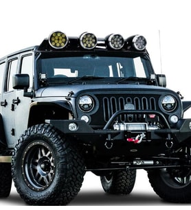 Yuvarlak 12x4 Ledli Siyah Offroad Sis Lambası