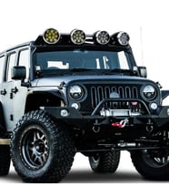Yuvarlak 12x4 Ledli Siyah Offroad Sis Lambası