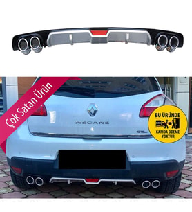 Renault Megane 3 Difüzör Arka Tampon Eki 4 Egzoz Çıkışlı