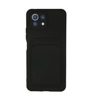 Xiaomi Mi 11 Kılıf Kelvin Kartvizitli Silikon - Siyah
