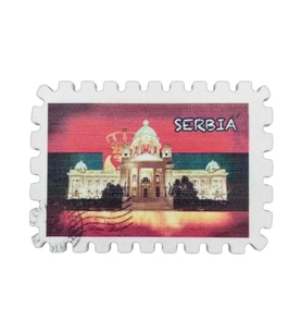 Sırbistan Temalı Pul Magnet (Karışık)