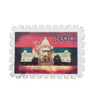 Sırbistan Temalı Pul Magnet (Karışık)