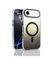 Coverzone iPhone 17 Air i�in K?l?f MagSafe ile uyumlu Transparan Renk Ge�i?li Z-Toros M-safe Kablosuz ?arj destekli Gradyan Tasar?m IPHONE 17 Air ?LE UYUMLU KILIF Siyah