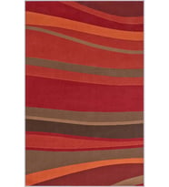 Eliana Home Baskılı, Yıkanabilir Kaymaz Taban Salon Halısı LNA1435 100x150 cm (Kırmızı)