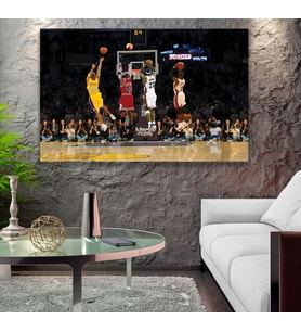 U¨nlu¨ NBA Oyuncuları Kanvas Tablo