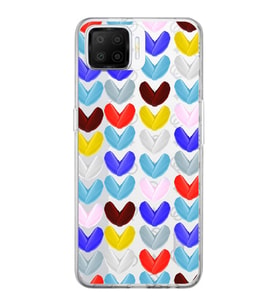 PrintiFy Oppo A73  ile Uyumlu 1mm Slim Fit Water Color 1 Baskılı Şeffaf  Kılıf