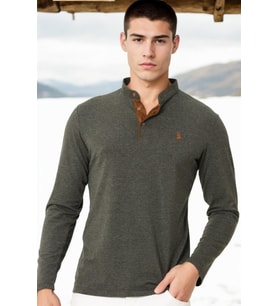 V4009 DEWBERRY ERKEK SWEATSHIRT-ANTRASİT-1