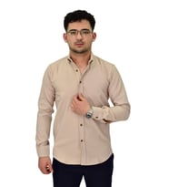 Erkek Likralı Spor Silim Fit Gömlek BGL-ST04326 (Taş)
