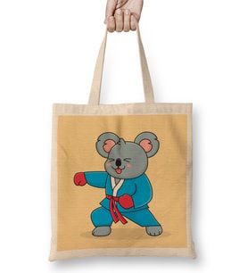 Dabbing Koala Brazilian Jiu Jitsu Bjj Gift 03 Bez Çanta Uzun Saplı