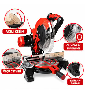 Maxstar DFS001 Gönye Kesme Makinesi Sağ-Sol 45 Derece Keser Açı Ayarlı