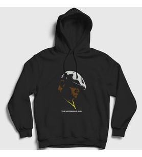 Presmono Unisex Siyah Necklace The Notorious BIG Kapüşonlu Sweatshirt 41130tt