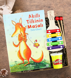 Ksilofon Müzik Aleti & Akıllı Tilkinin Masalı & Play-Doh Oyun Hamuru Hediye Seti