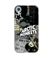 Iphone XR Uyumlu Arctic Monkeys Kolaj Desenli Şeffaf Telefon Kılıfı