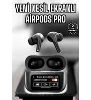 Kablosuz Bluetooth Kulaklık Ekranlı Uzun Şarj Süreli ANC Destekli