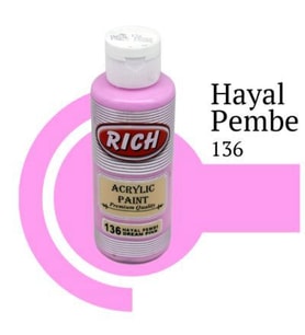 Rich Master Akrilik Boya 120 cc. 136 Hayal Pembe 