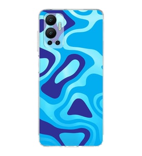 PrintiFy İnfinix Hot 12 Uyumlu Kamera Korumalı Renkli Desen Tasarımlı Şeffaf Silikon Kılıf