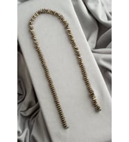 Hematit Doğal Taş Parlak Gold Üçgen Kesim 6x3mm Dizi [AA]