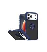 Apple İphone 17 Pro Montreal Yüzüklü Silikon Kapak - Lacivert
