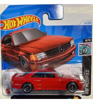 Hot Wheels 89 Mercedes-Benz  560 Sec AMG 8/10 82/250 Kırmızı Model Araba
