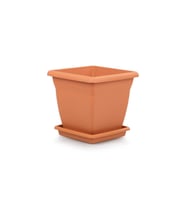 Omnipazar SO-VK03 Villa Kare Tabaklı Saksı 17 lt No 3 (Kiremit)
