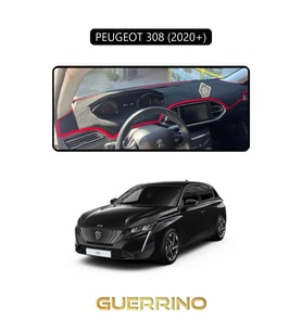 PEUGEOT 308 (2020+)TORPİDO KORUMA HALISI SİYAH KENAR