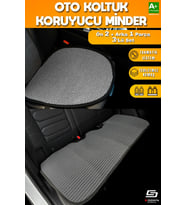 Oto Koltuk Koruyucu Alt Minder Füme Universal 2+1 Parça Ön Arka A+ Kalite