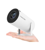 Mini Beyaz Taşınabilir 720p Sinema Projektörü, Bluetooth ve Android uyumlu