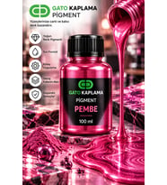 GATO Kaplama Solvent Bazlı Transparan Sıvı Pigment Boya 100 ml Pembe Renk Renklendirici