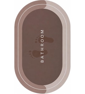 Sihirli Banyo Paspası, Su Emici, Kaymaz Tabanlı, Farklı Model Seçenekleri (Oval-2)