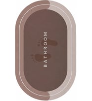 Sihirli Banyo Paspası, Su Emici, Kaymaz Tabanlı, Farklı Model Seçenekleri (Oval-2)
