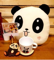 3D Sevimli Panda Polar Yastık Ve Sevimli Panda Arkadaşa Hediye