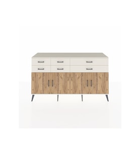 Kronos Konsol 3 Raflı 6 Çekmeceli 4 Kapaklı 176x59x99 Aytaşı-Çam/Aytaşı