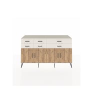 Kronos Konsol 3 Raflı 6 Çekmeceli 4 Kapaklı 176x59x99 Aytaşı-Çam/Aytaşı
