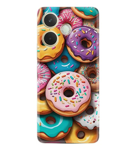 Oppo A5 Pro 5G Kılıf Boutique Baskılı Resimli Donut Pcode -031