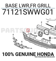 Honda Crv Ön Panjur 2010- (Oem No:  71121Swwg01)