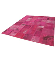 Pembe Halı Bohem Geometrik Desenli Yumuşak Doku Salon Halısı Yatak Odası Eskitme Vintage