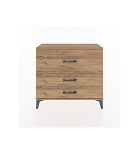 Arges Şifonyer 3 Çekmeceli 88x30x80 Çam-Çam