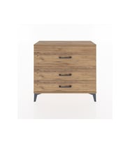 Arges Şifonyer 3 Çekmeceli 88x30x80 Çam-Çam