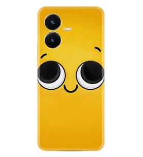 Vivo Y22S Kılıf Resimli Desenli Silikon Platinium Series Yellow 1831