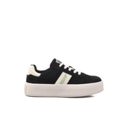 United Colors Of Benetton Gri Hafızalı Taban Keten Bağcıklı Kadın Sneaker BNI-11241 Z
