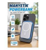 LF-100 MagSafe 5.000 mAh Manyetik Kablosuz Şarjlı Batarya Paketi