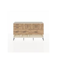 Arges Konsol 3 Raflı 5 Çekmeceli 3 Kapaklı 176x30x99 Aytaşı-Çam