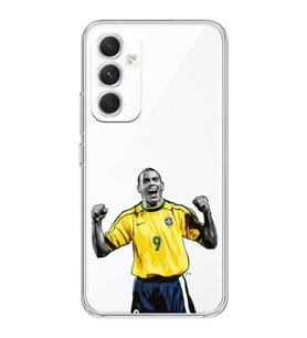 Samsung S24 PLUS Uyumlu Ronaldo Nazario Futbol Tasarımlı Şeffaf Telefon Kılıfı