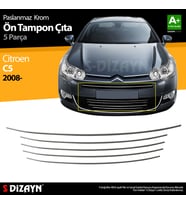 Citroen C5 Krom Ön Tampon Çıtası 5 Prç 2008-2017