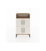 Arges Komodin Tek Raflı 4 Kapaklı 60x30x96 Çam-Aytaşı