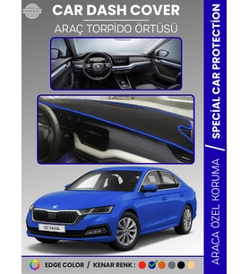 SKODA OCTAVIA A8 (2020-2024) Torpido Örtüsü Ön Göğüs Halı Torpido Koruma Tam Uyum Kaymaz UV Koruma
