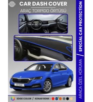 SKODA OCTAVIA A8 (2020-2024) Torpido Örtüsü Ön Göğüs Halı Torpido Koruma Tam Uyum Kaymaz UV Koruma